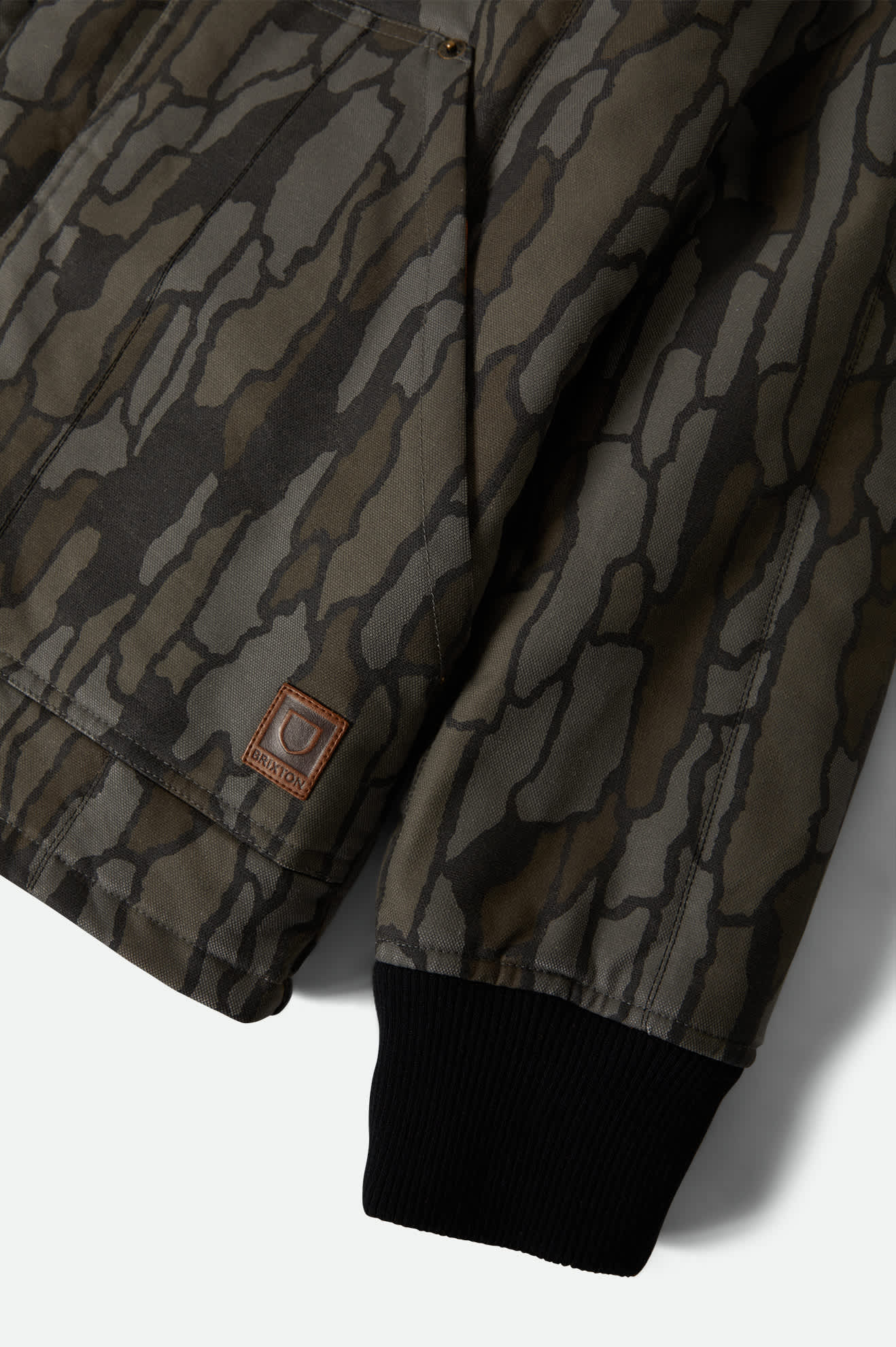 Men's Builders Ranch Jacket in the color Bark Camo - Additional Laydown image
