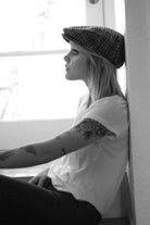 Unisex Hooligan Flat Cap in the color Black - Men's Lifestyle image