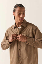 Men's Journey Lightweight Shirt in the color Brown/Sand - Additional Fit image