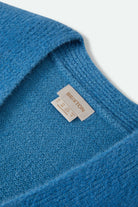 Women's Town Cardigan in the color Electric Indigo - Additional Laydown image