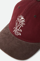 Women's La Rosa Adjustable Hat in the color Dark Brick/Walnut Brown Cord - Additional Laydown image