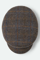 Unisex Fiddler Fisherman Cap in the color Slate Blue/Sepia/Orange - Additional Laydown image