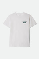 Men's Linwood S/S Standard T-Shirt in the color White/Night Sage - Front Product View