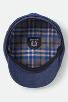 Unisex Brood Baggy Flannel Snap Cap in the color Rinse Denim - Additional Laydown image