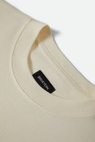 Men's Zephyr Short Sleeve Oversized Shirt in the color Cream - Additional Laydown image