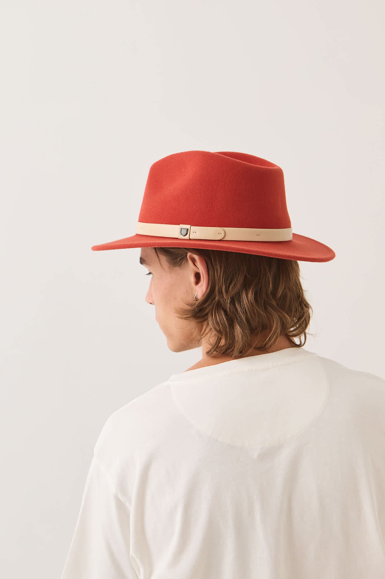 Unisex Messer Fedora in the color Red Earth/Wax Paper - Additional Fit image