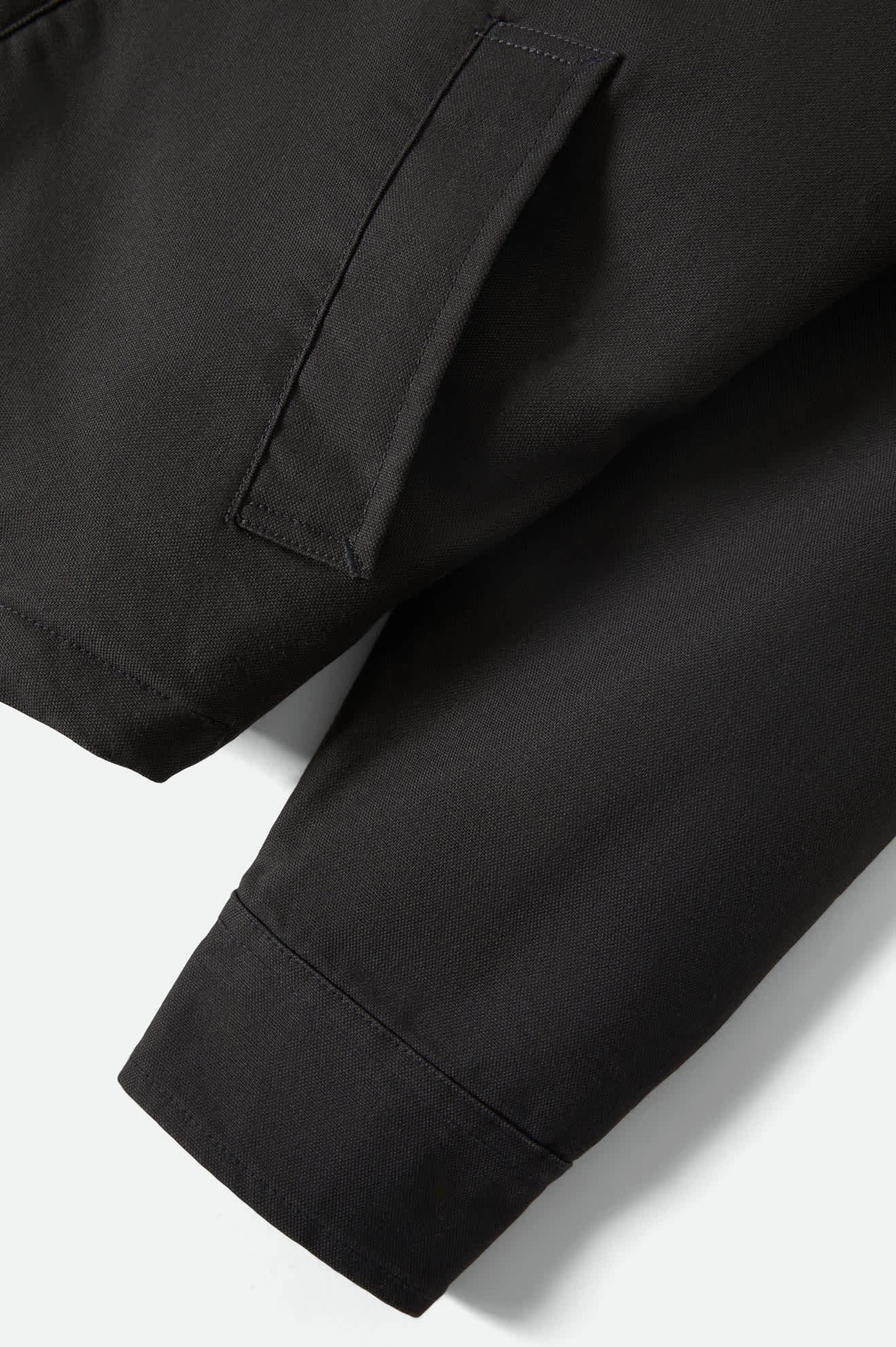 Men's Builders Stretch L/S Overshirt in the color Washed Black - Additional Laydown image