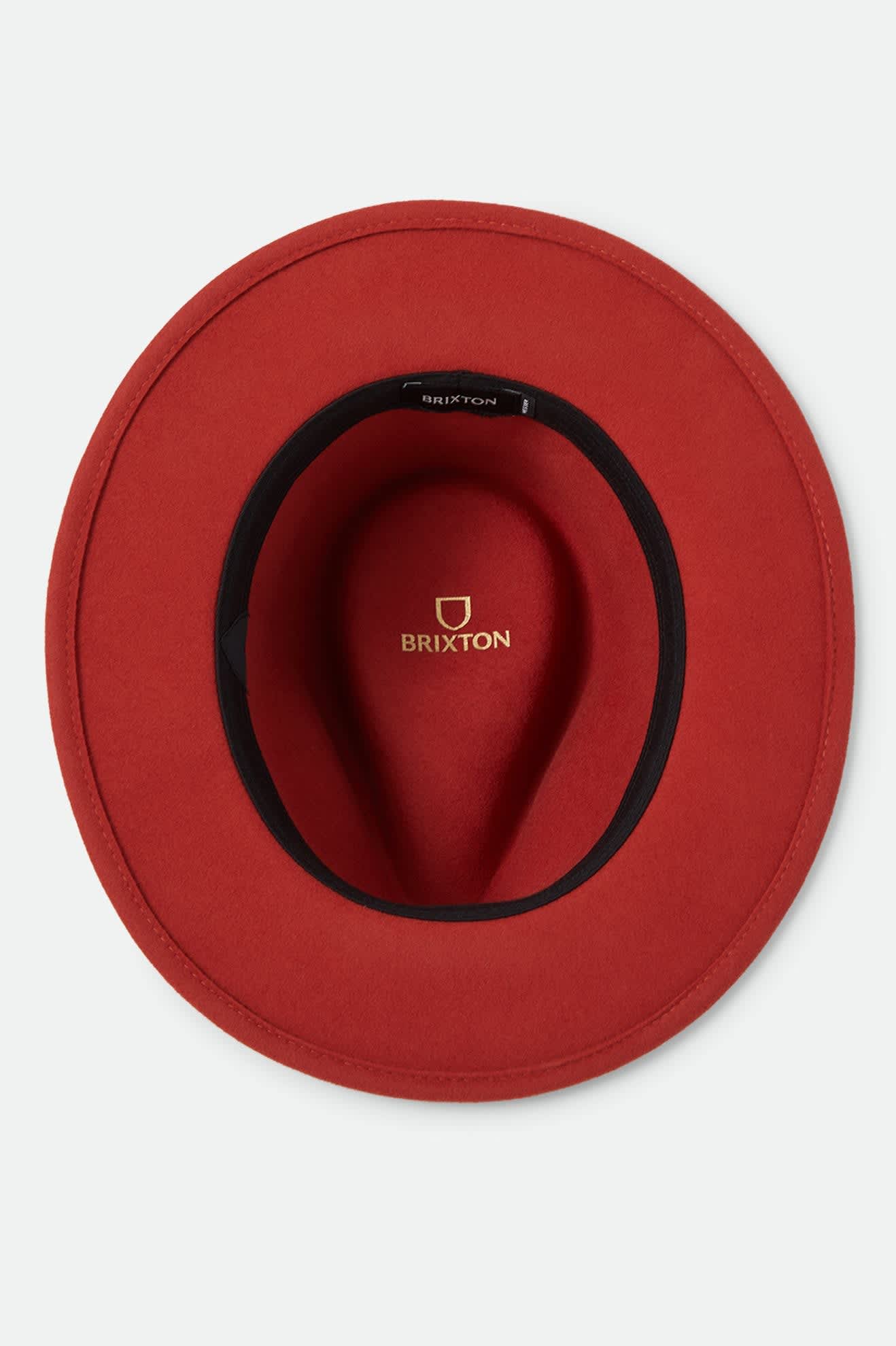 Unisex Messer Fedora in the color Red Earth/Wax Paper - Additional Laydown image