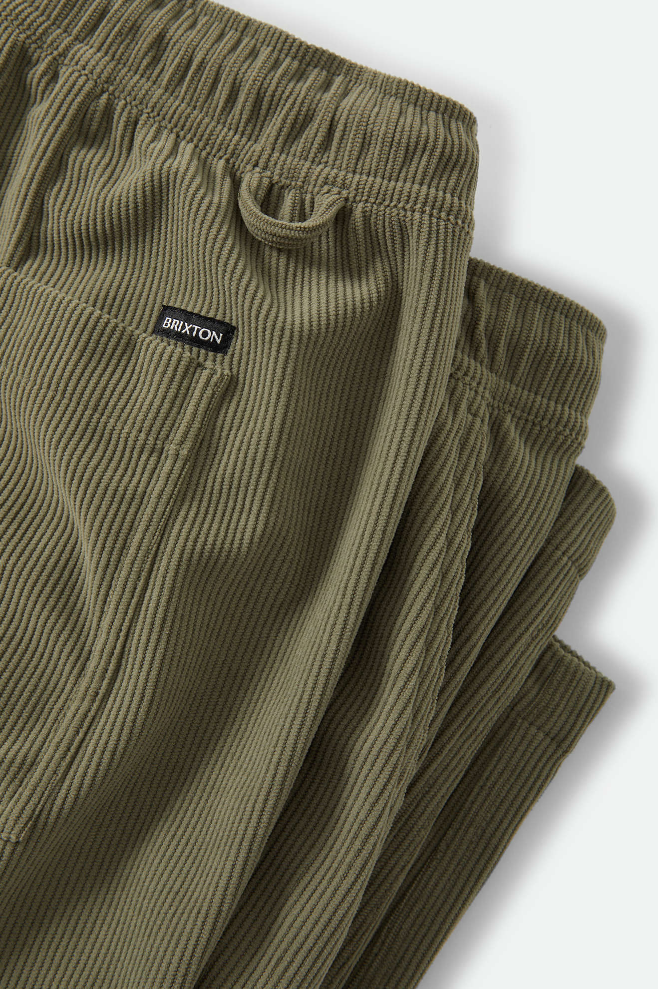 Men's Everyday E-Waist Corduroy Pant in the color Olive Surplus Corduroy - Additional Laydown image