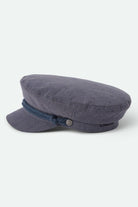 Unisex Fiddler Fisherman Cap in the color Indigo/Dark Sand - Additional Laydown image
