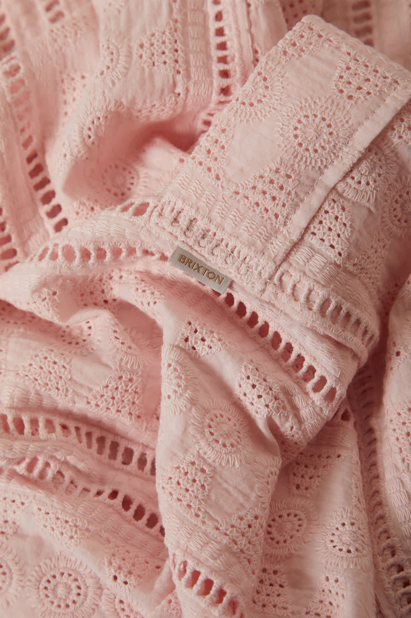 Women's The Mercer Wide Leg Trouser Pant in the color Chalk Pink - Additional Laydown image