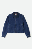 Women's Mechanics Women's Garage Lined Jacket in the color Dark Denim - Front Product View