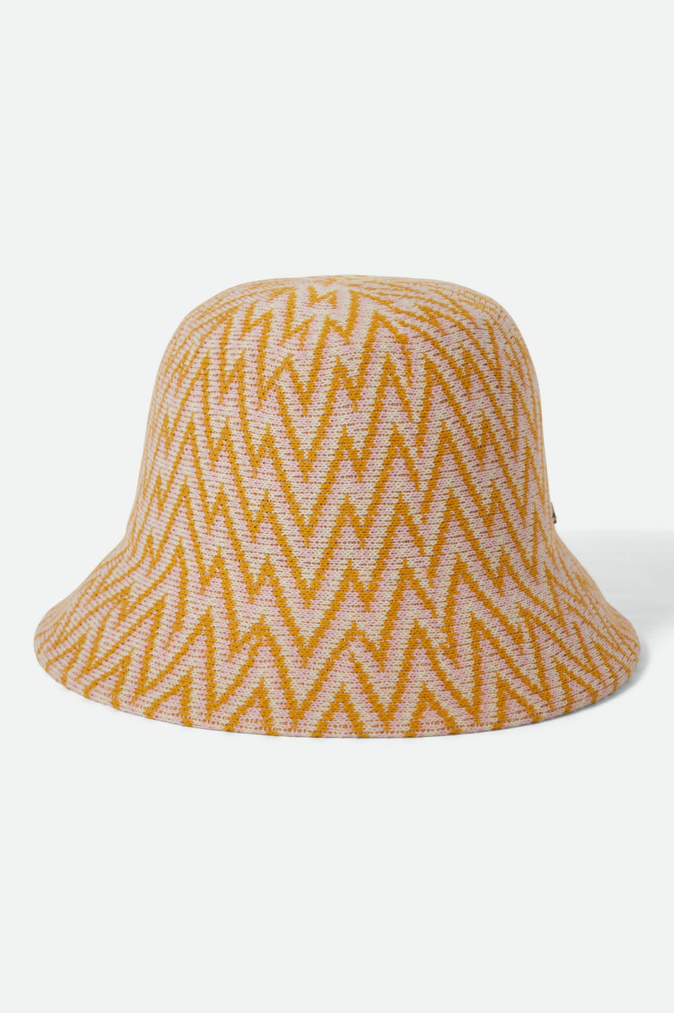Women's Lisboa Knit Packable Bucket Hat in the color Multi Color Zigzag - Additional Laydown image