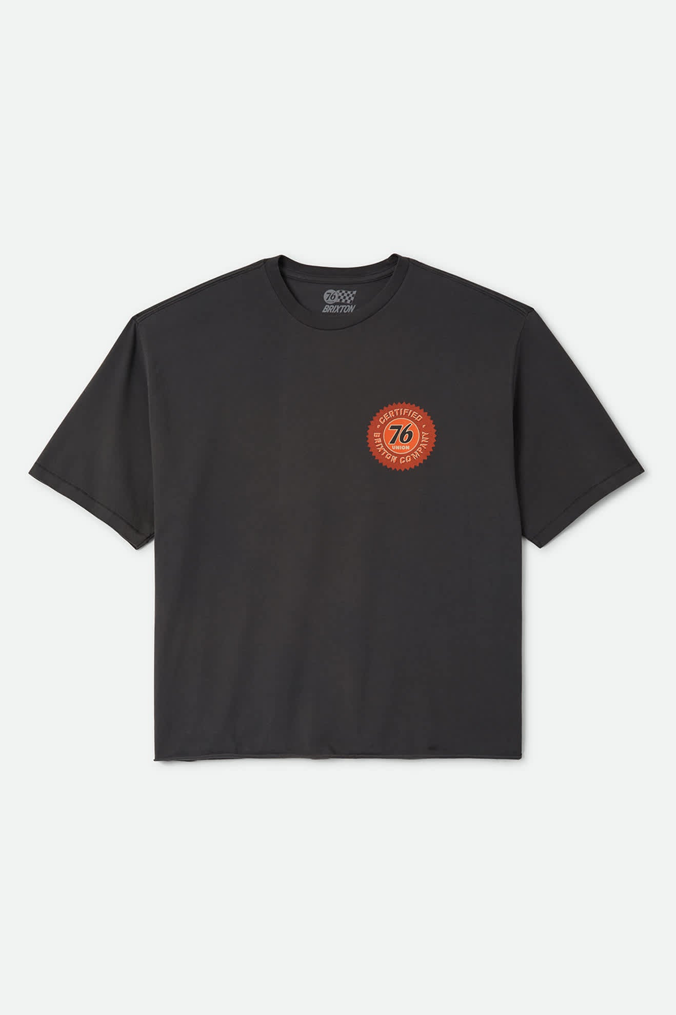 Men's 76 Certified Relaxed T-Shirt in the color Washed Black - Front Product View