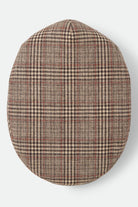 Unisex Century Barrel Snap Cap in the color Brown/Tan/Red Plaid - Additional Laydown image