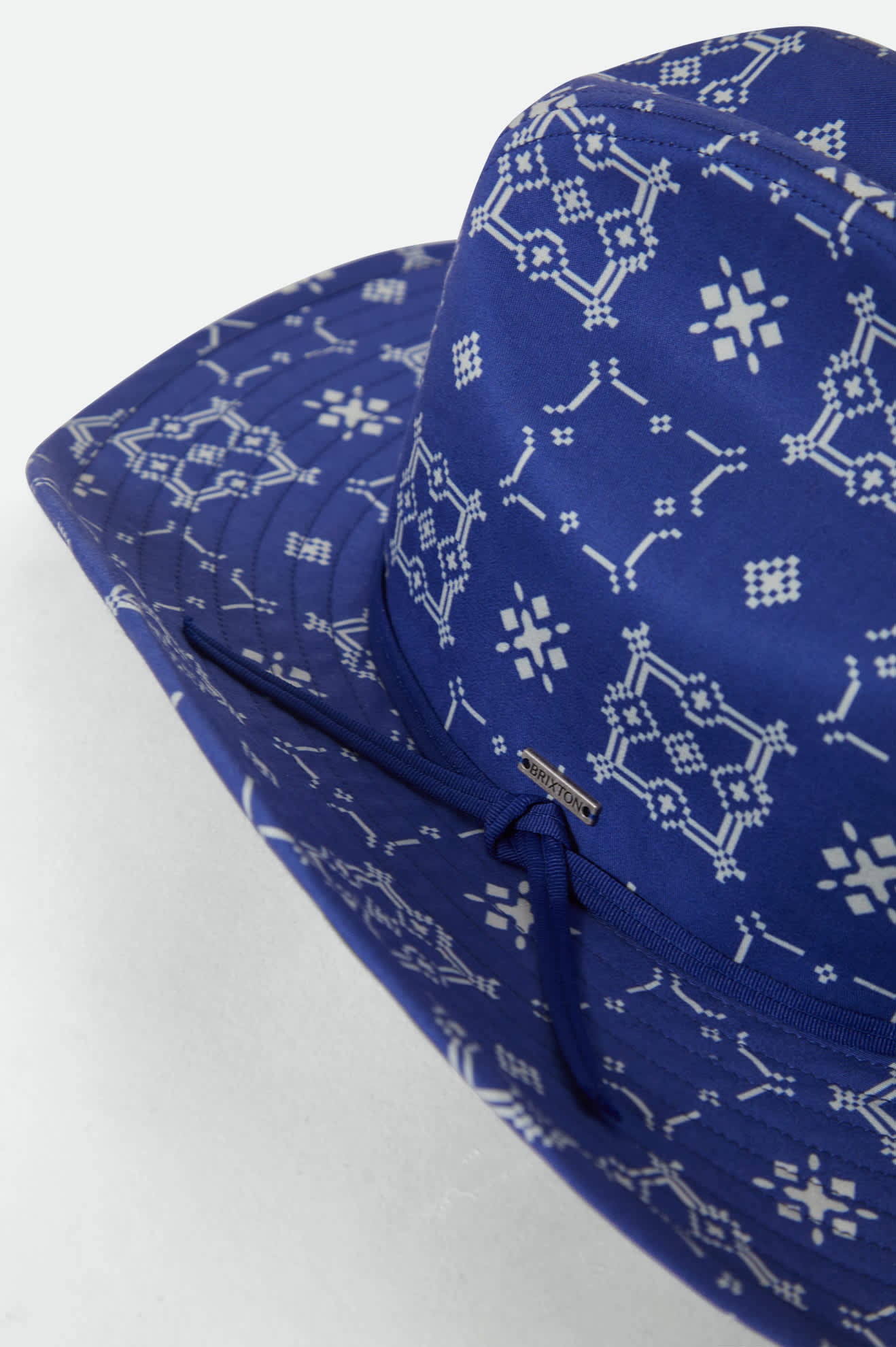 Women's Odessa Cowboy Hat in the color Sunrise Blue/White - Additional Laydown image