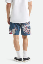 Men's Everyday Stretch Hybrid Short 7" in the color Midnight Blue - Men's Back View