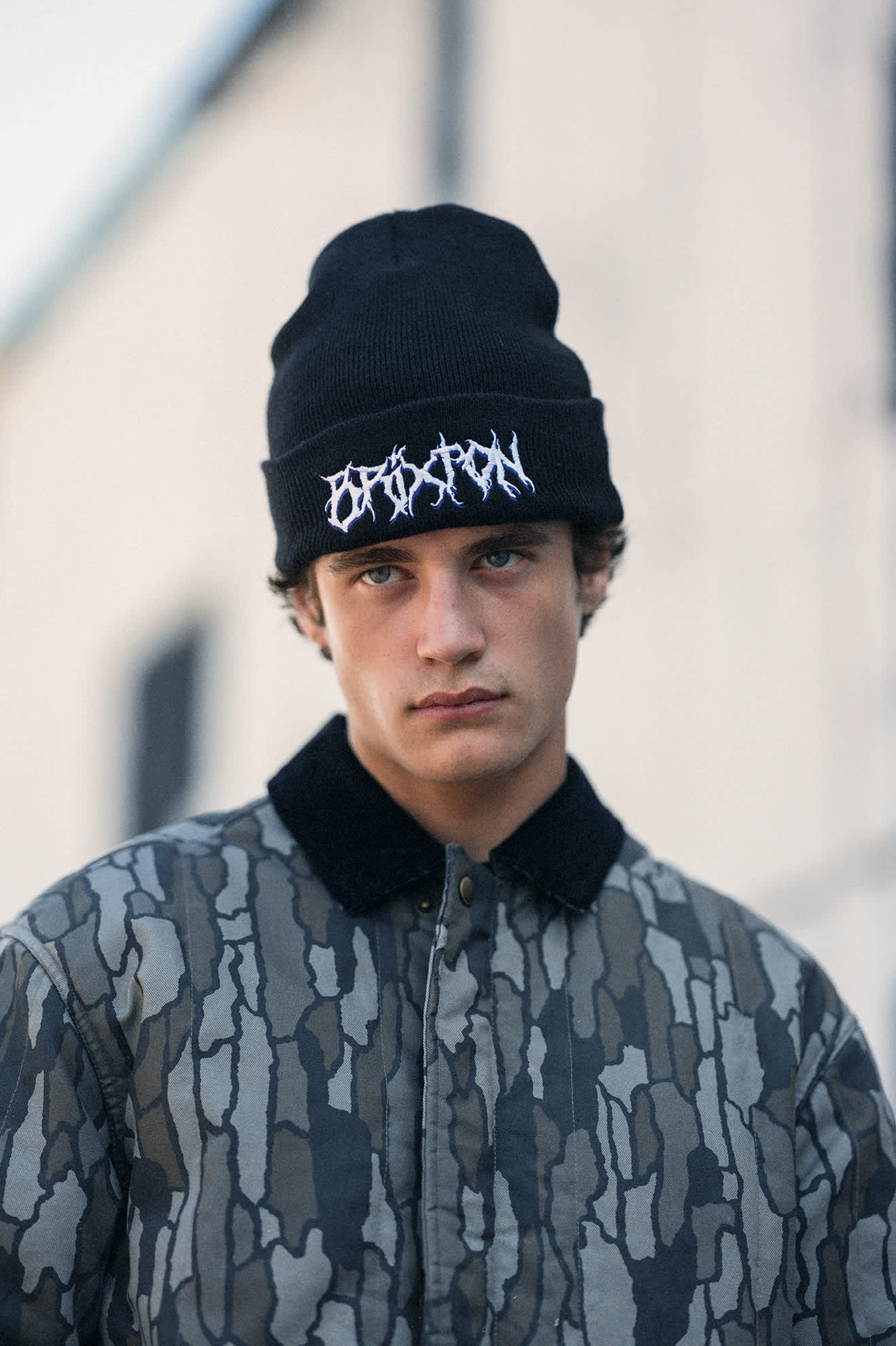 Men's Builders Stretch L/S Overshirt in the color Bark Camo - Men's Lifestyle image