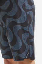 Men's Blitz Boardshort 19" in the color Black/Future Grey Warped Tile - Additional Fit image