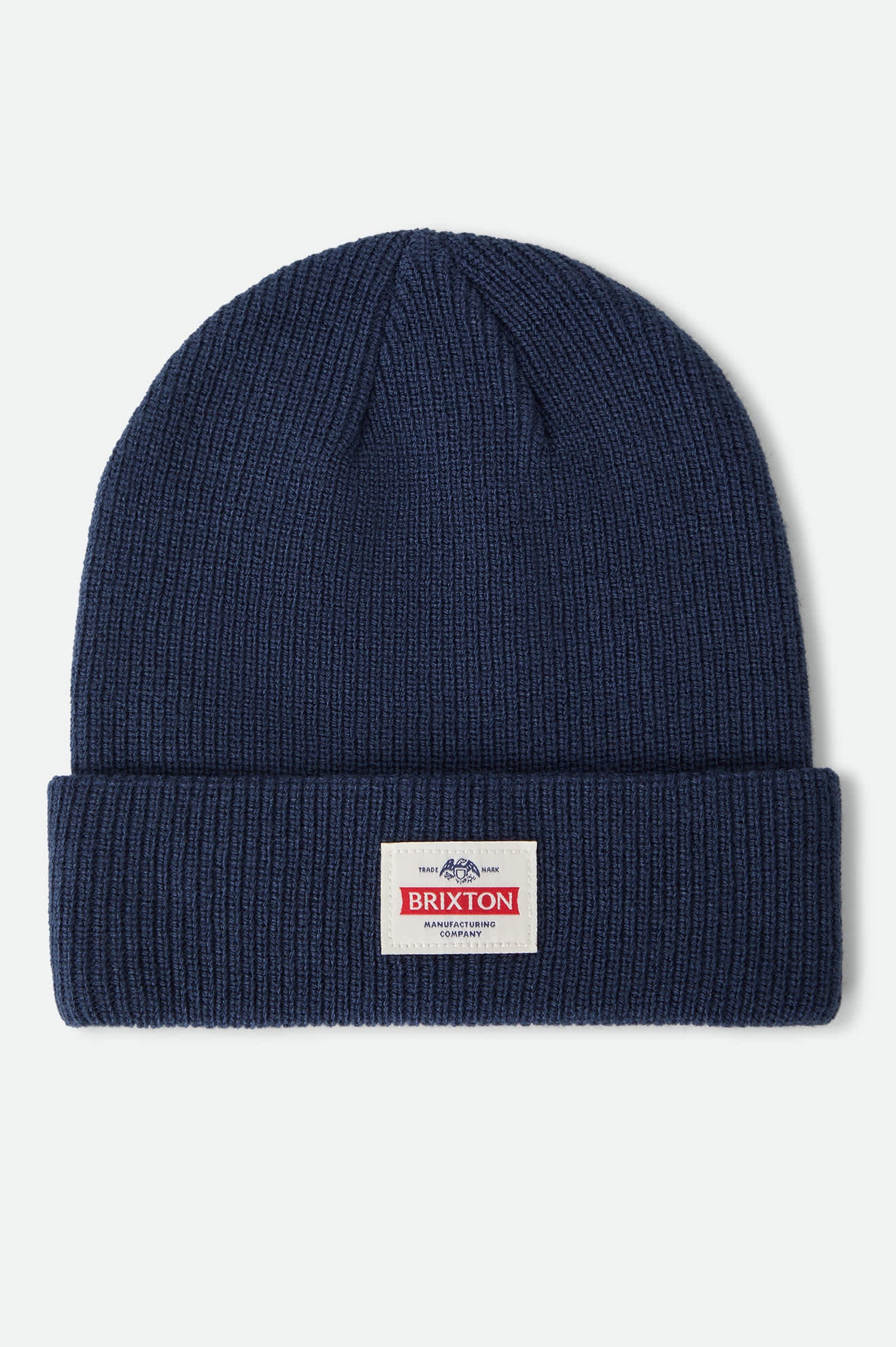 Unisex Trademark Beanie in the color Washed Navy - Front Product View