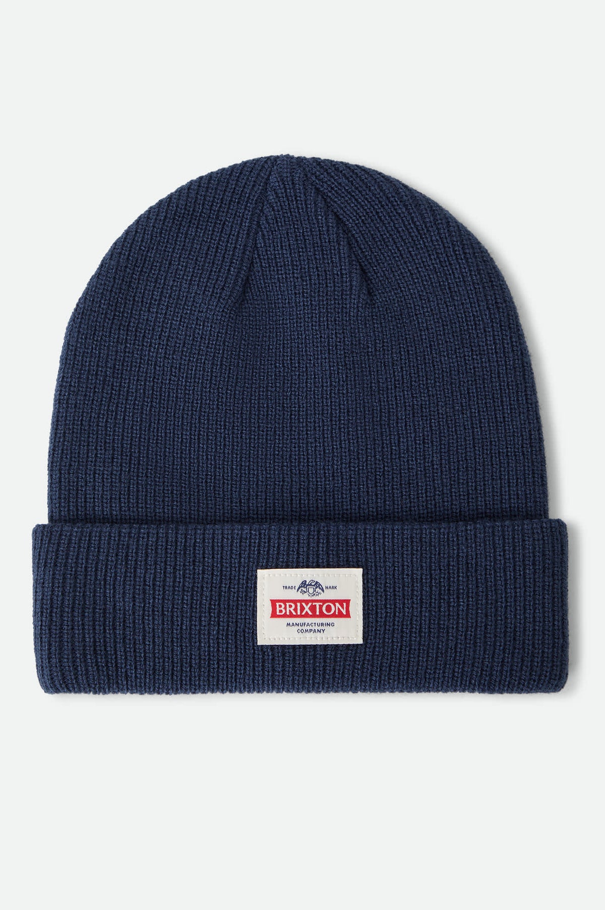 Unisex Trademark Beanie in the color Washed Navy - Front Product View