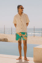 Men's Poolside Short Sleeve Shirt in the color Off White - Men's Lifestyle image