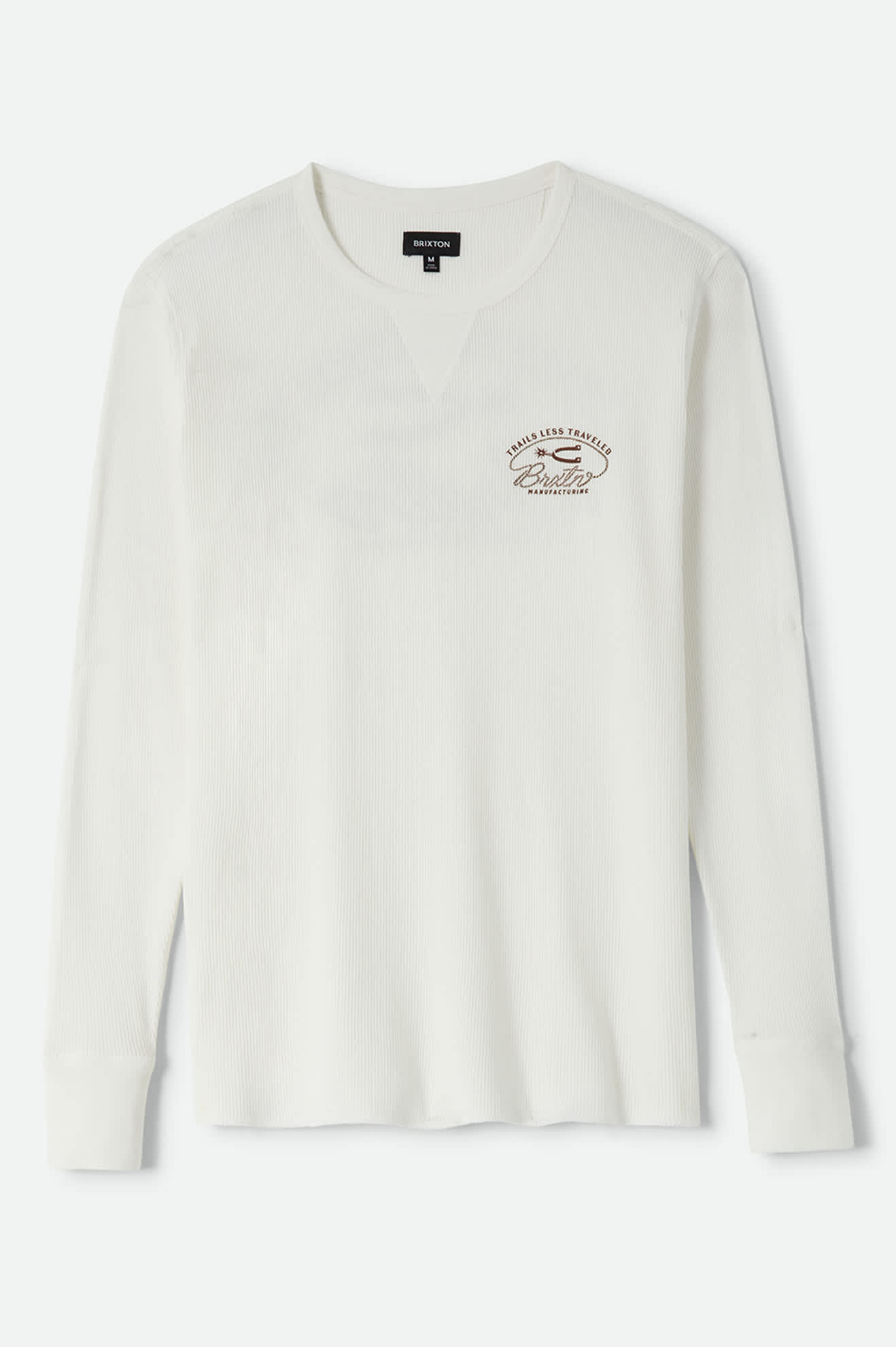 Men's Trails Waffle Knit Top in the color Off White - Front Product View