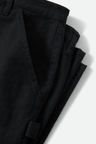 Women's Essex Embroidered Painter Pant in the color Black - Additional Laydown image