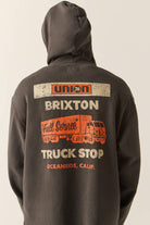 Men's 76 Chopped Hoodie in the color Washed Black - Additional Fit image