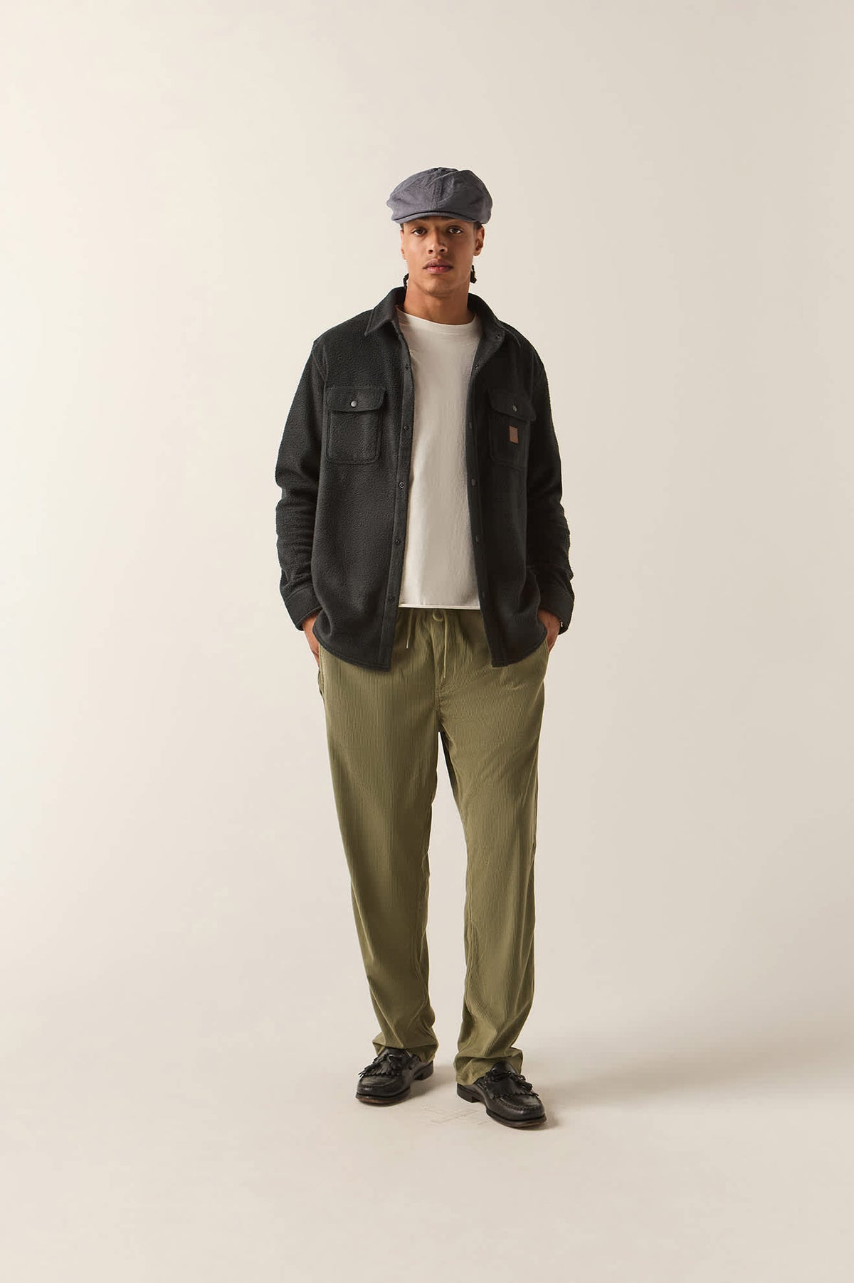 Men's Everyday E-Waist Corduroy Pant in the color Olive Surplus Corduroy - Additional Fit image
