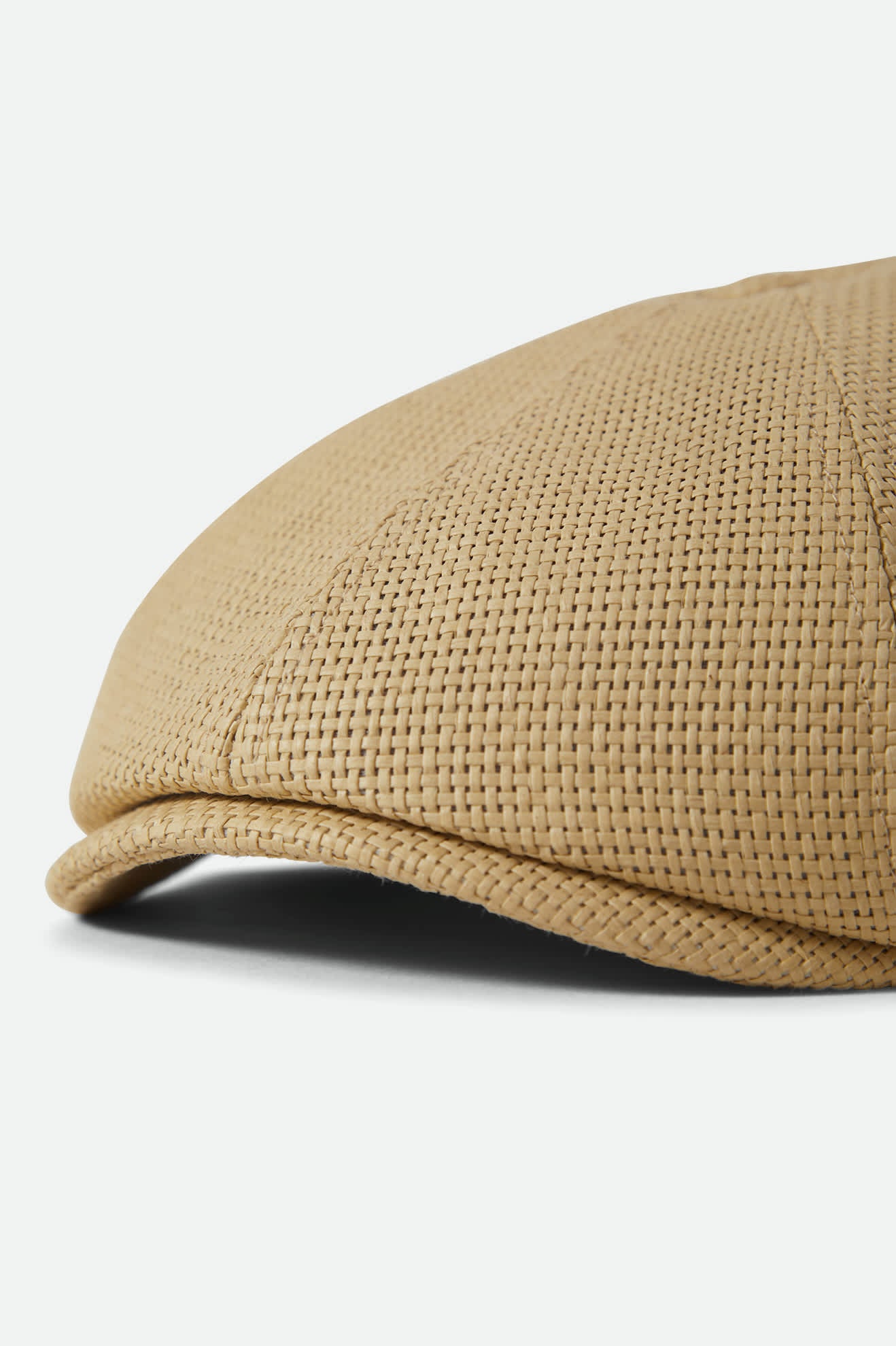 Unisex Brood Newsboy Cap in the color Dark Tan Straw - Additional Laydown image