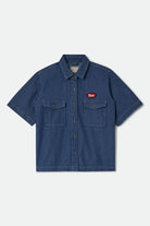Women's Mechanics Women's Shirt in the color Medium Chambray - Front Product View