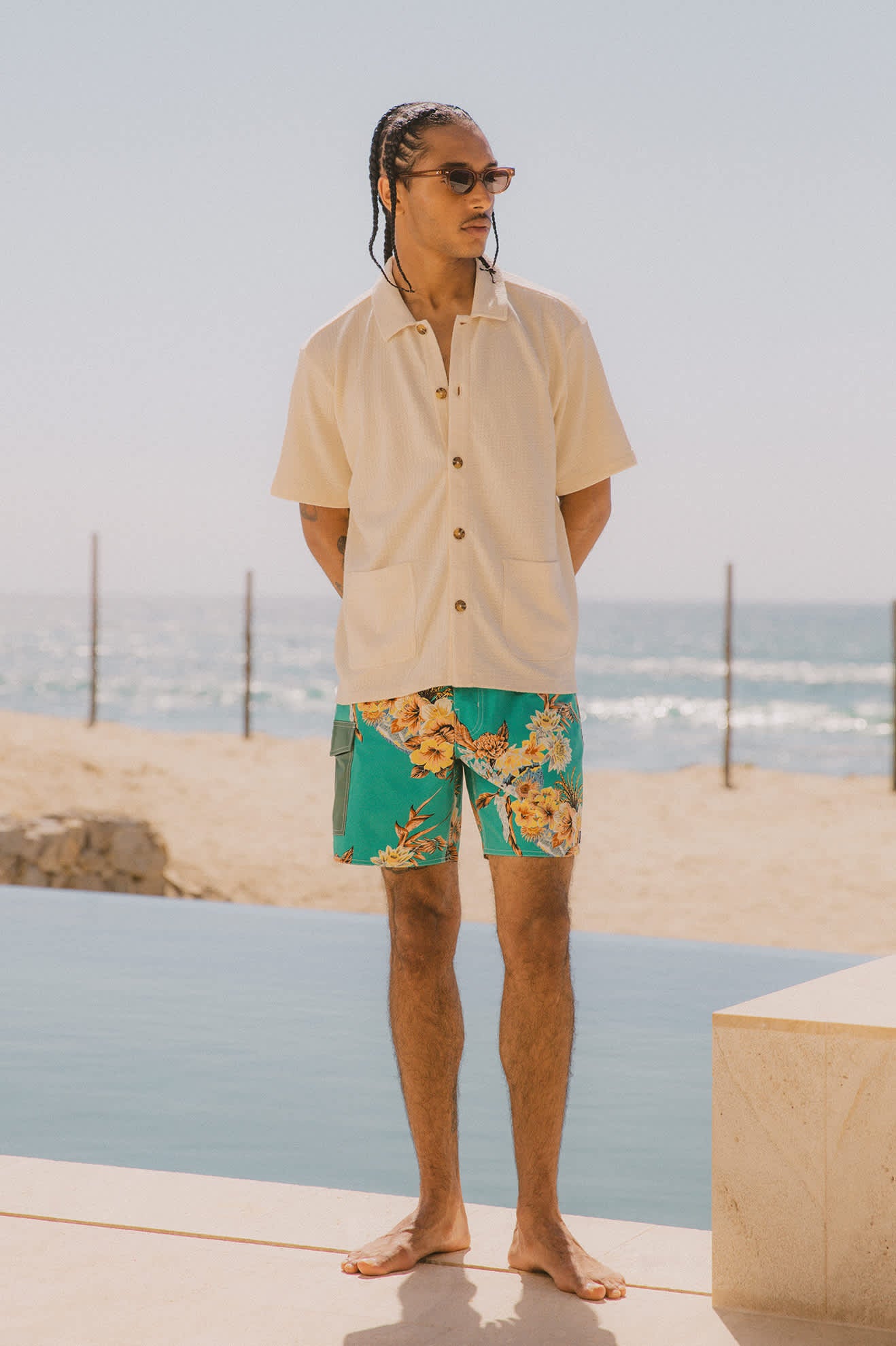 Men's Classic Trunk 17" in the color Primal Green/Floral - Men's Lifestyle image