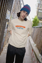 Men's Clifton Boxed Crop T-Shirt in the color Cream - Men's Lifestyle image