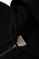 Women's Always Late Full Zip Hoodie in the color Black - Additional Laydown image