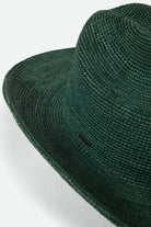 Women's Odessa Straw Packable Cowboy Hat in the color Primal Green - Additional Laydown image
