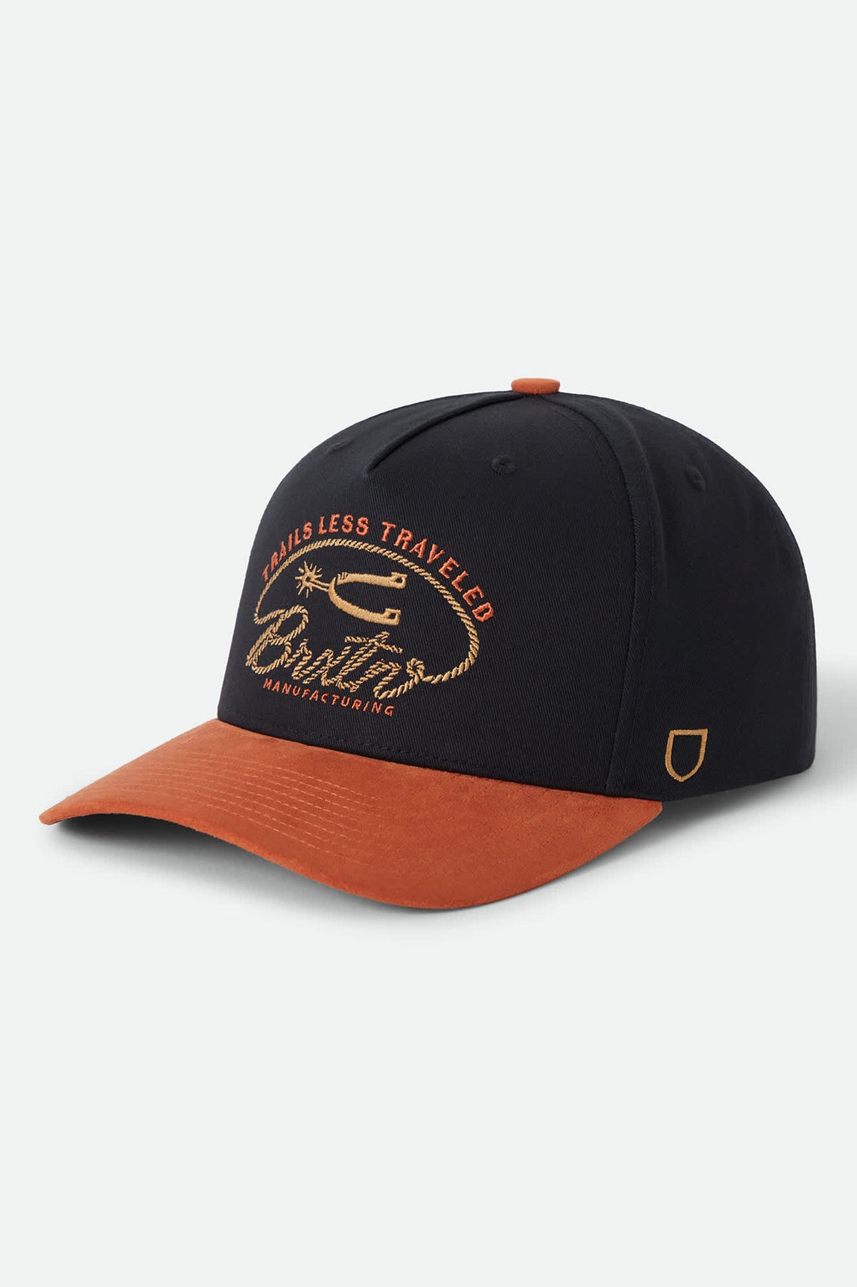 Unisex Trails Snapback in the color Black/Red Earth - Front Product View