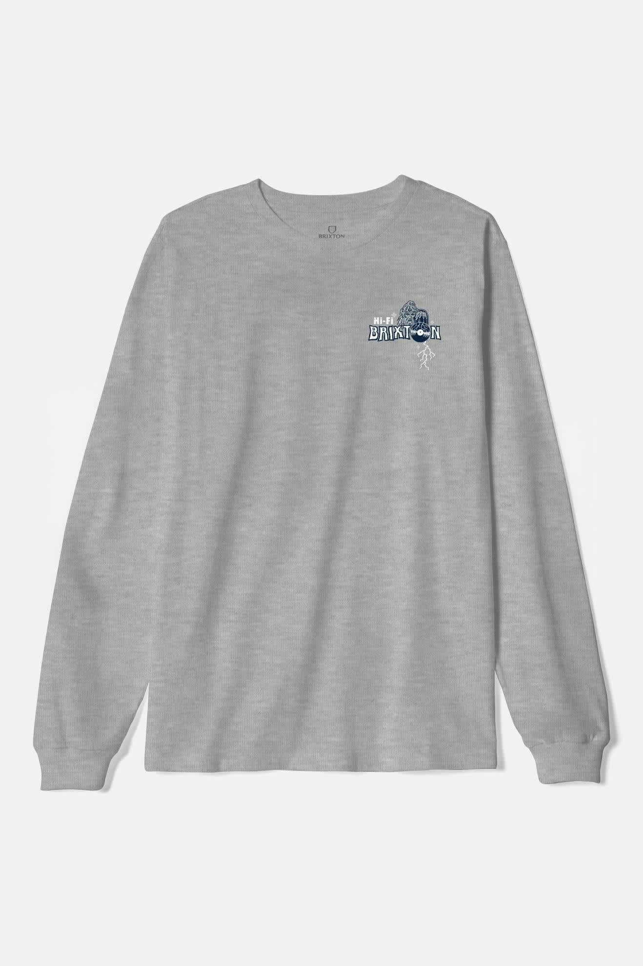 Men's Maddox L/S Standard T-Shirt in the color Graphite Heather - Front Product View