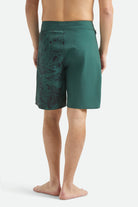 Men's Blitz Boardshort 19" in the color Primary Green - Men's Back View