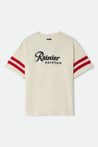 Men's Rainier 1878 Short Sleeve Oversized T-Shirt in the color Natural - Front Product View