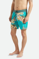 Men's Classic Trunk 17" in the color Primal Green/Floral - Additional Fit image