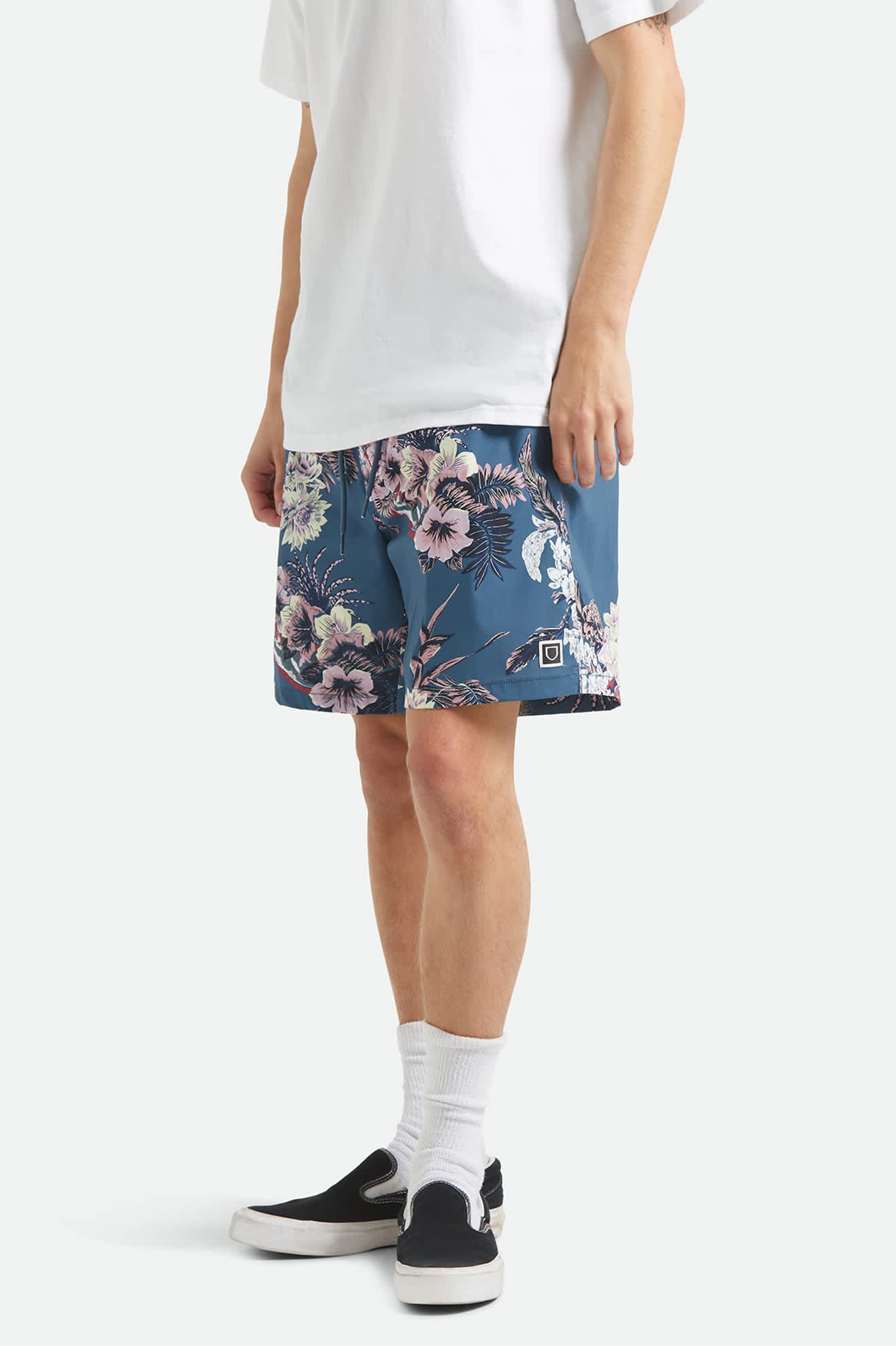 Men's Everyday Stretch Hybrid Short 7" in the color Midnight Blue - Men's Side View