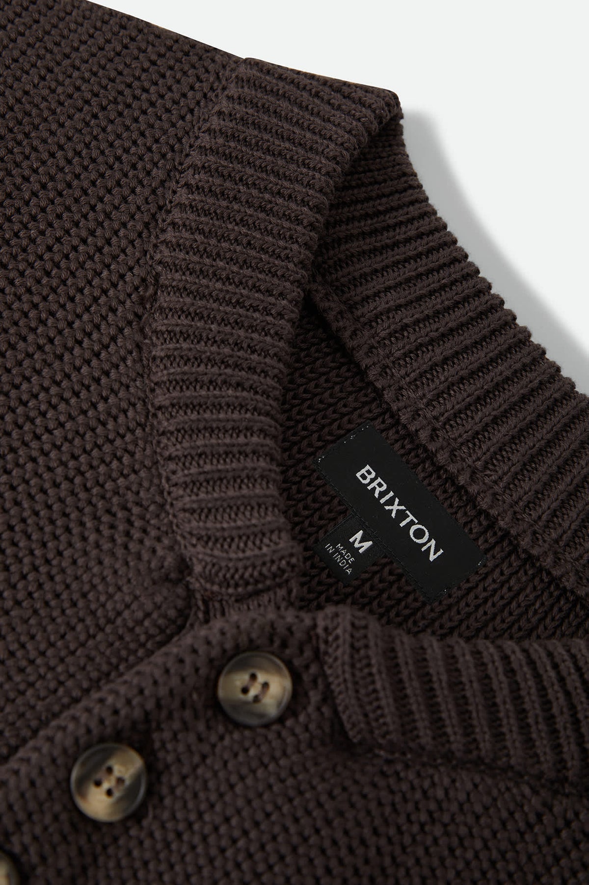 Men's Belgrade Sweater in the color Walnut Brown - Additional Laydown image