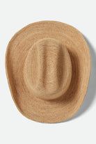 Women's Odessa Straw Packable Cowboy Hat in the color Tan - Additional Laydown image