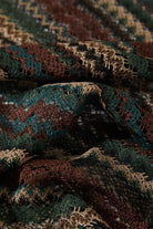 Women's Varsity T-Shirt in the color Multi Retro Stripe - Additional Laydown image