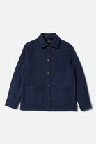 Men's New West Chore Coat in the color Mood Indigo - Front Product View