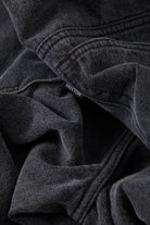 Men's Brixton Relaxed Short in the color Washed Black Denim - Additional Laydown image