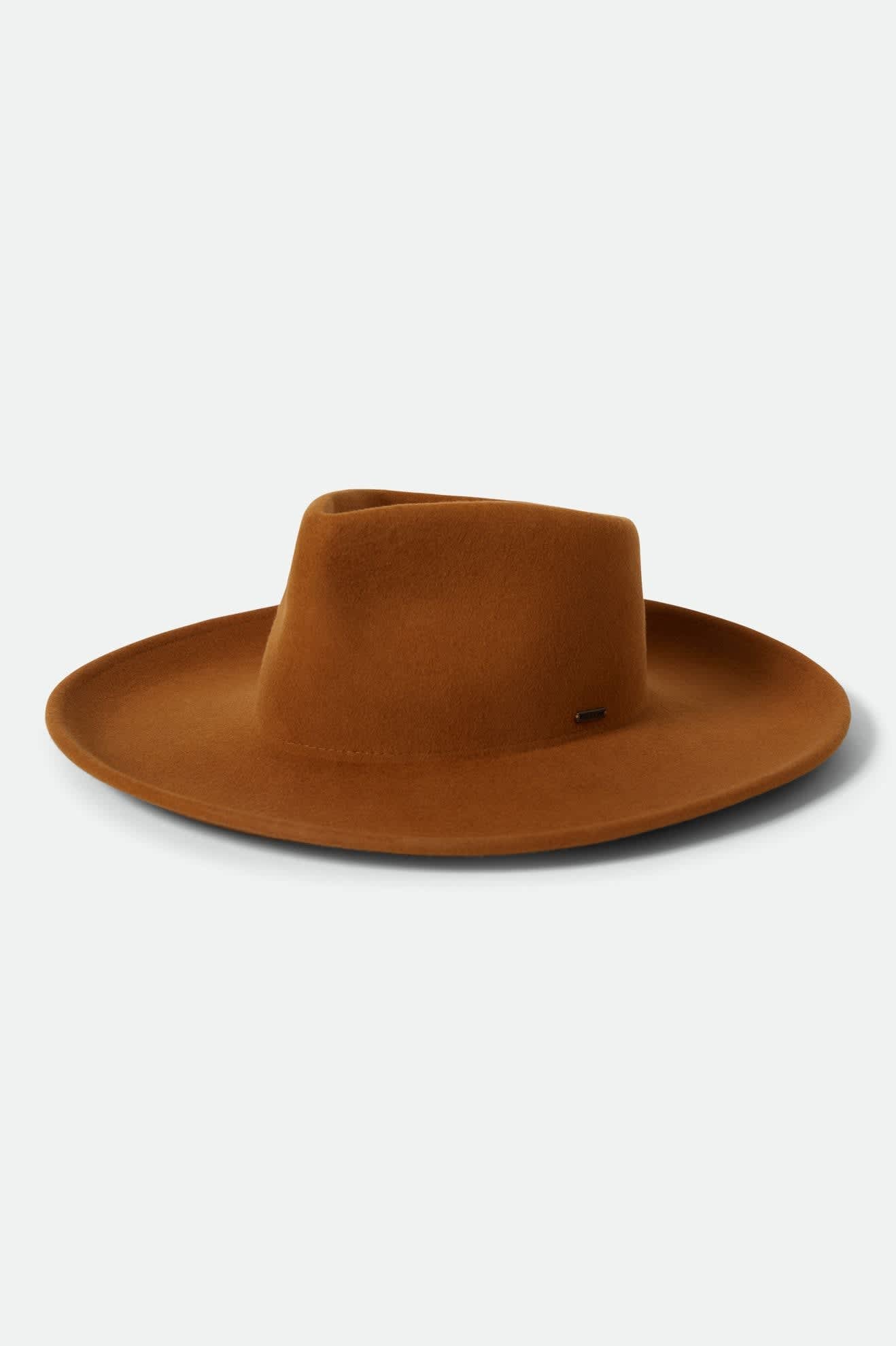 Women's Monet Fedora in the color Washed Copper - Front Product View