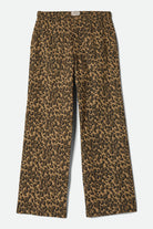 Women's Jane Utility Wide Leg Pant in the color Brown Cheetah - Front Product View