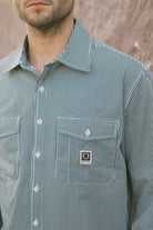 Men's Journey Lightweight Long Sleeve Shirt in the color Navy/White Stripe - Men's Lifestyle image